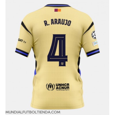 Camiseta Barcelona Ronald Araujo #4 Segunda Equipación Replica 2025-26 mangas cortas Camiseta Barcelona Ronald Araujo #4 Segunda Equipación Replica 2025-26 mangas cortas